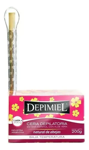 Cera Depimiel Lata X200gr Con Palo Y Sujetador (miel)
