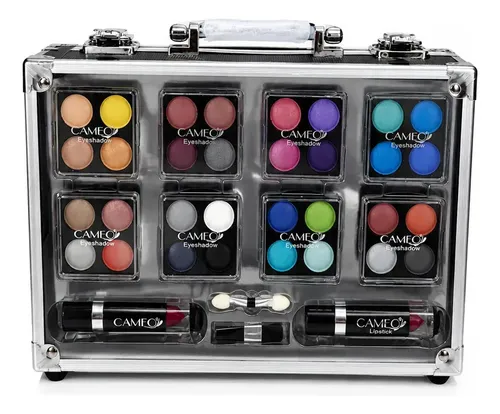 Set de Maquillaje Profesional Cameo 47 Piezas con Maletín Transparente