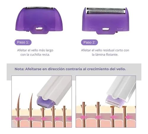Depilador Eléctrico Facial Y Corporal Recargable Usb
