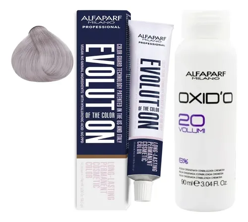 Kit Tintura Alfaparf Evolution + Crema Oxidante 20v 90ml