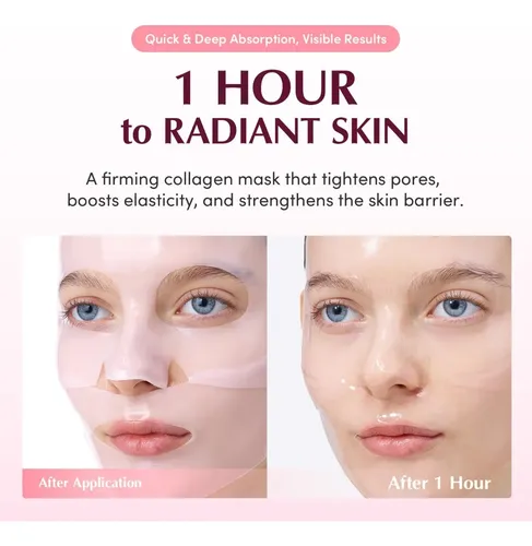 Máscara Facial Hidrogel Equalberry Colágeno 4 Unidades Todo Tipo De Piel