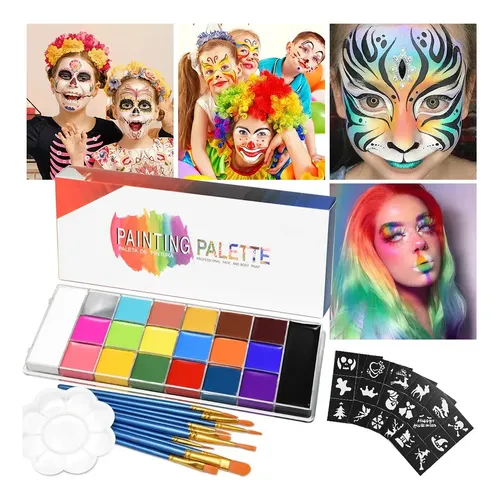 [ Kit De Maquillaje Pintura Pintacaritas Body Paint . *