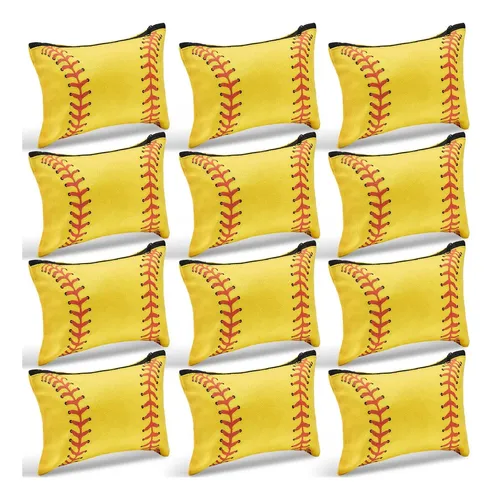 Bolsa De Maquillaje Frienda, Tela Estilo Softball, 20 X 15 C