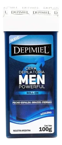Roll On Cera Depilatoria Men Power Full Depimiel 100g