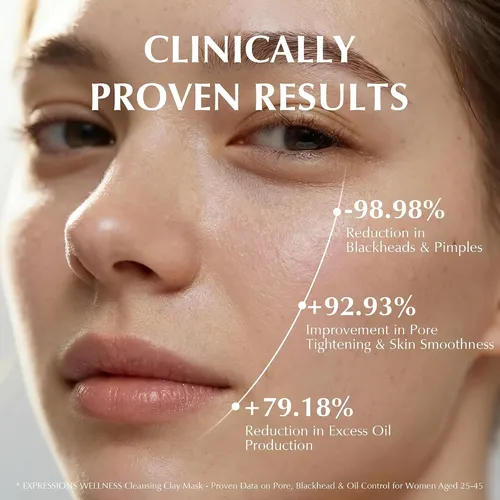 Máscara De Arcilla Para Rostro: Limpieza Profunda De Poros,