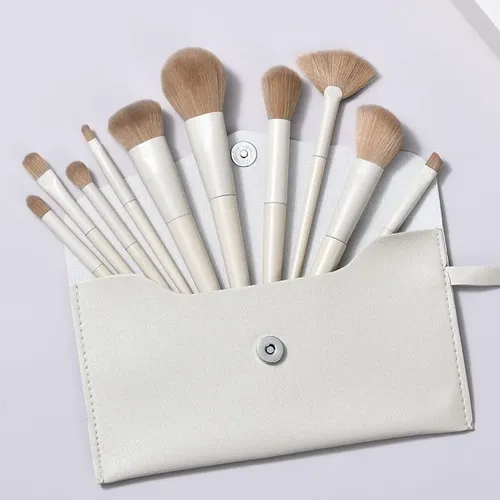 Set Pinceles Maquillaje Sombras Base Corrector Profesional