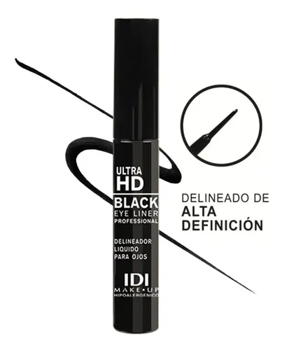 Delineador De Ojos Idi Make Up Liquido Ultra Hd Waterproof