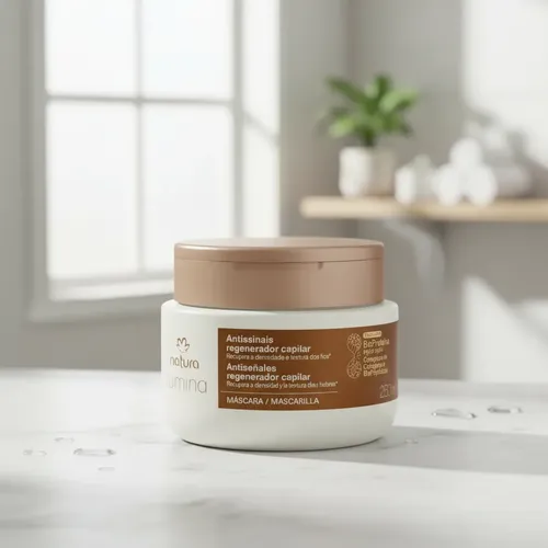 Lumina Mascara Regeneradora Capilar Antiseñales Natura