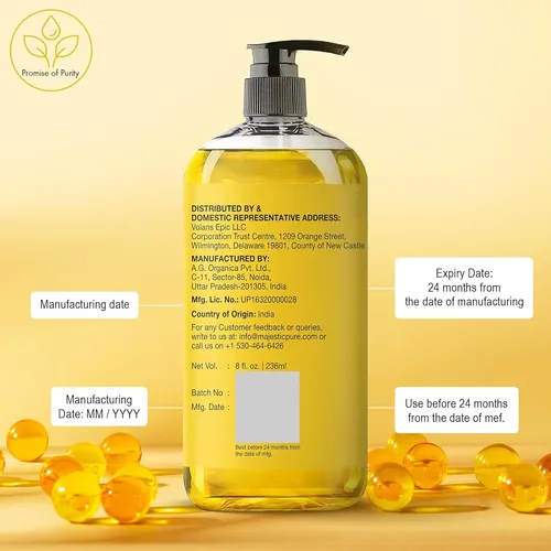 Majestic Pure Aceite De Vitamina E – 100% Puro Y Natural, 20