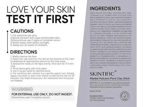 Skintific-mascarilla De Barro Con Arcilla Natural De Volcán.