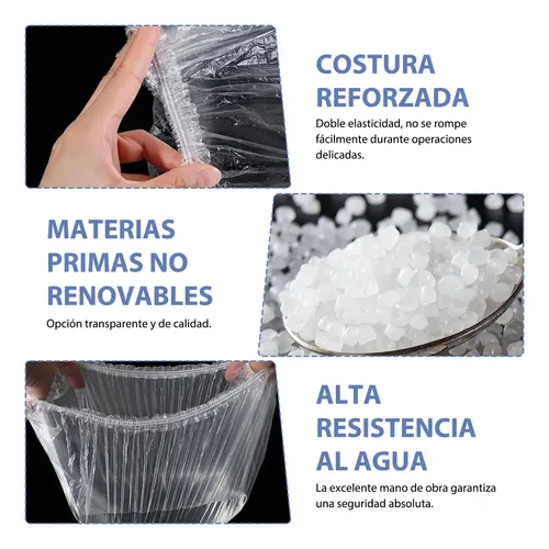 500 Piezas Gorros De Baño Desechables Transparentes C