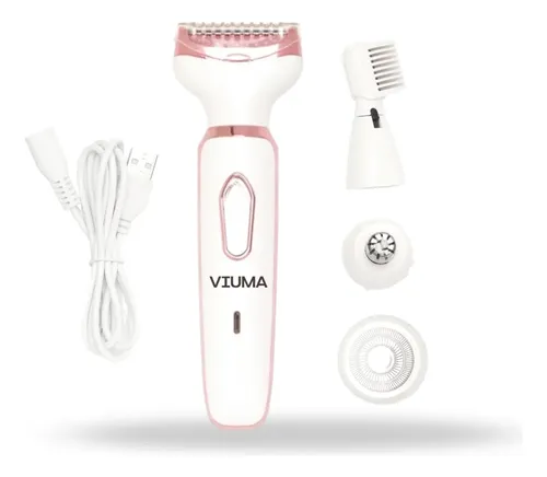 Depiladora Electrica Rasuradora Viuma 4 En 1 Portátil Usb
