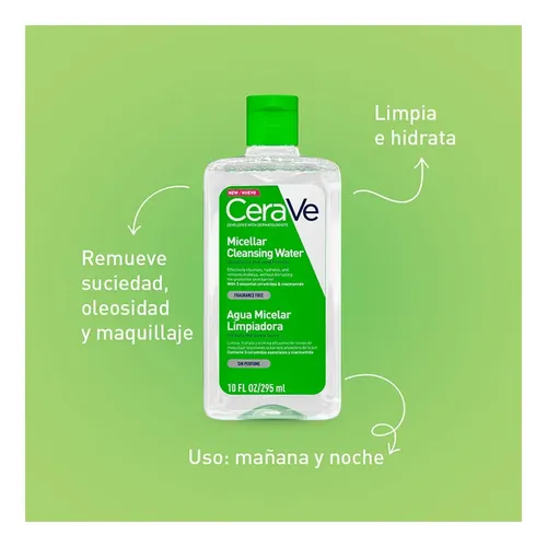 Cerave Agua Micelar Limpiadora Hidratante X 295 Ml