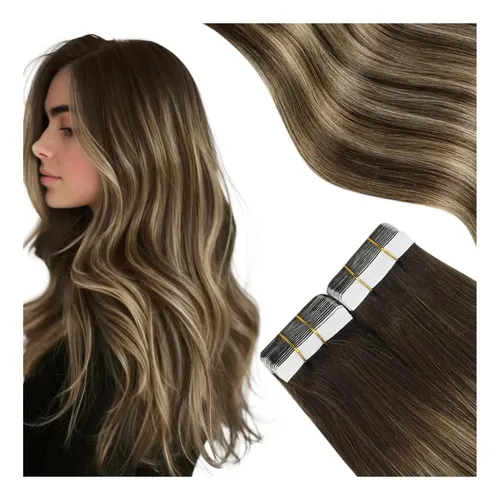 Extensiones De Pelo Con Cinta Moresoo 18 In Remy Balayage