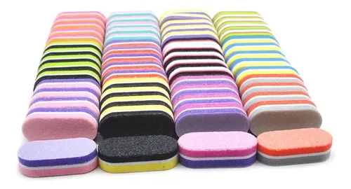 Lima Sponge Mini Para Manicura Pedicura Nails X10
