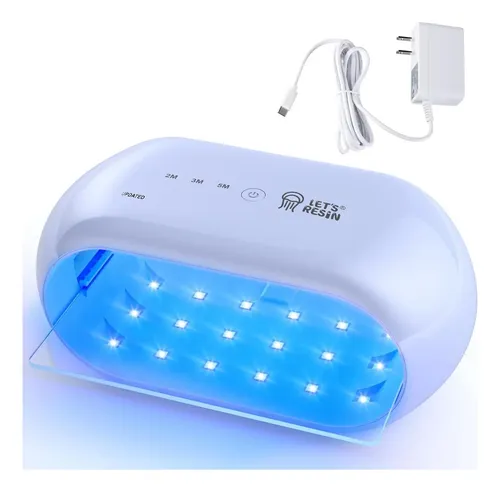 Lámpara Uv Let’s Resin 36 Led Doble Cara 2 En 1 Para Curado