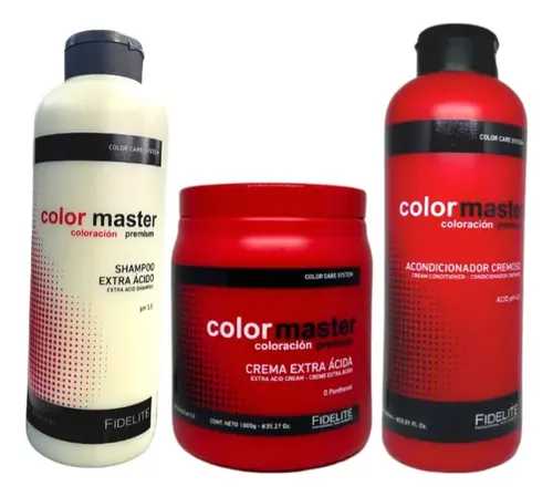 Fidelité Acondicionador + Crema Ácida + Shampoo Extra Ácido