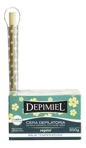 Cera Para Depilar Vegetal X 200grs Depimiel Sistema Español