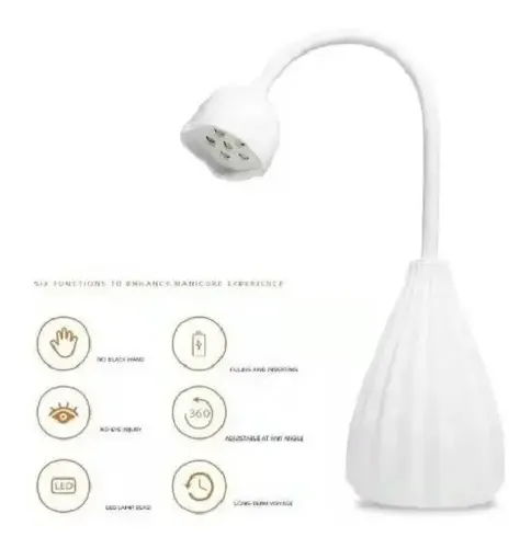 Cabina Led Portátil 12w Recargable Led Uv Press Soft Gel