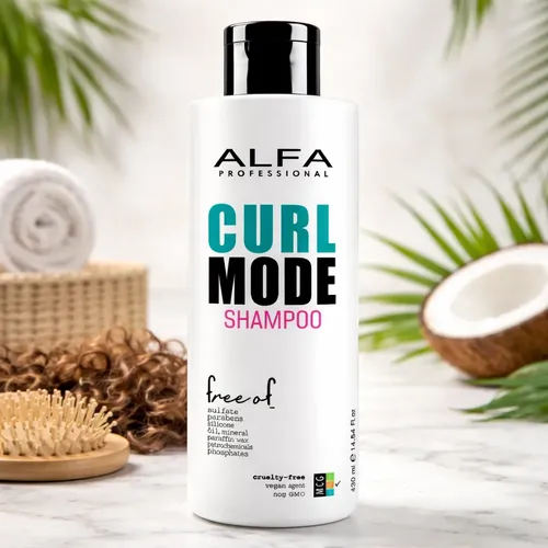 Alfa Shampoo Curl Mode Curly Girl Rulos Ondas Crspos 430ml