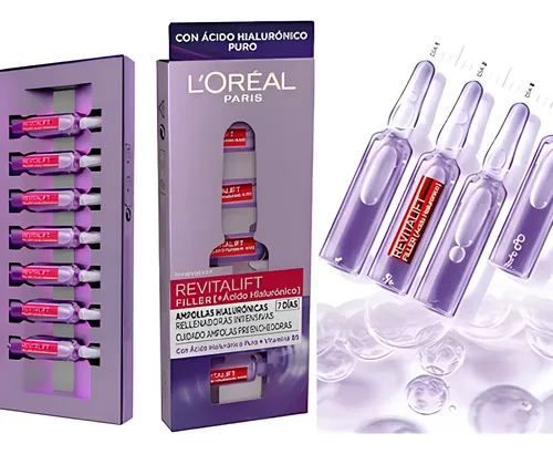 Ampollas Loreal Paris Revitalift Filler Ácido Hialurónico 7u