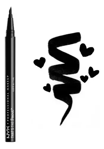 Delineador Líquido Nyx Professional Makeup That’s The Point Cor Type06 Black