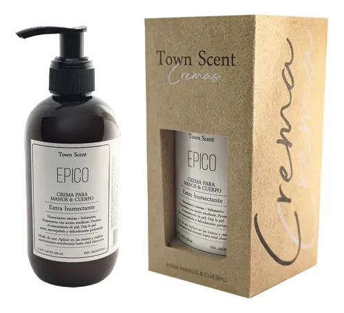 Crema Manos Y Cuerpo Hombre Town Scent Epico X 250ml