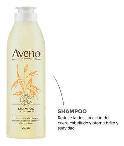 Aveno Shampoo Hidratante Emoliente Cuero Cabelludo Reactivo Avena Natural Pieles Sensibles