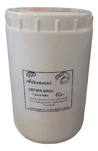 Crema Base Karite Y Aceites, Natural (sin Parabenos) 1 Kilo