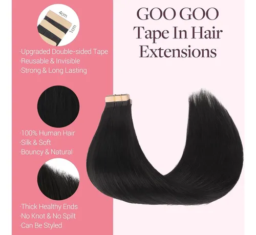 Extensiones De Cabello Con Cinta Remy Goo Goo 20 In 50 G