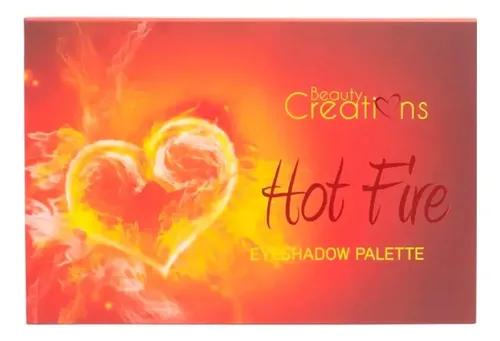 Paleta de Sombras Beauty Creations Hot Fire con 12 Tonos Multi satin y mate