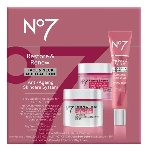 Sistema De Cuidado De La Piel Multiacción No7 Restore & Rene
