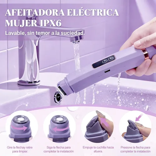 Xi Depiladora Para Mujer De Bikini Electrica Doble Cabeza