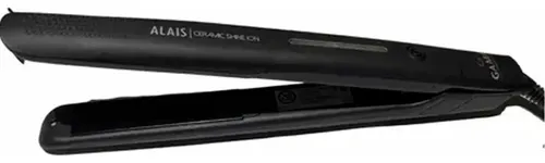 Planchita De Pelo Gama Alais Ceramic Shine Ion Color Negro Italy Professional