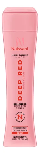 Mascarilla Tonificante Para Cabello Rojo Oscuro Naissant 10.