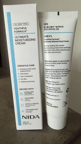 Nida Crema Coreana Piel Porcelana, Hisluronico, Colageno