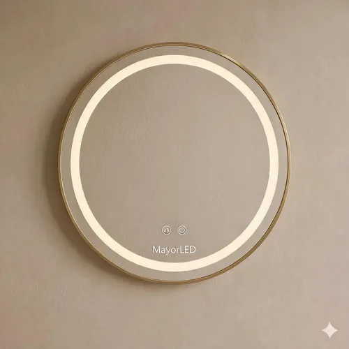 Espejo Redondo Led Triple Temperatura Mayorled A-1050 50×50