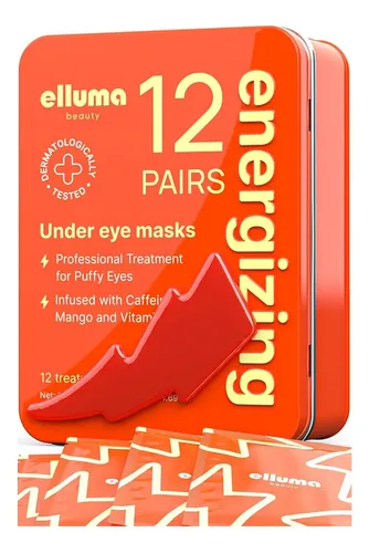 Parches De Ojo Cafeína Elluma Beauty 12 Pares