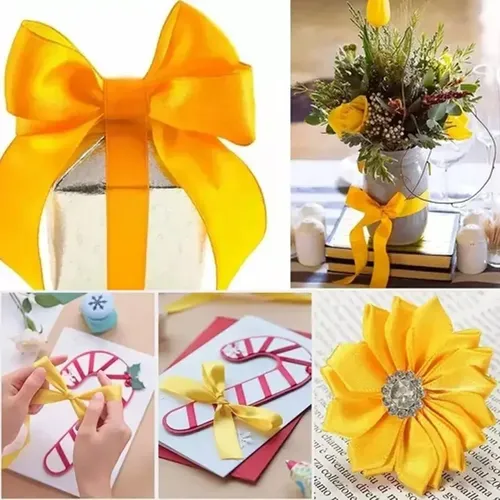 20 Rollos De Listón Decorativo De 4 Cm De Ancho, Largo 45 M