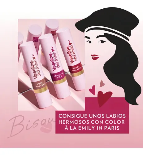 Emily In Paris Vaseline Bálsamo Labial 3.0 G Rouge Romance