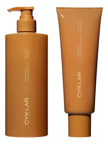 Paquete De Crema Corporal Y Jabón Líquido Tx Cyklar Vanill