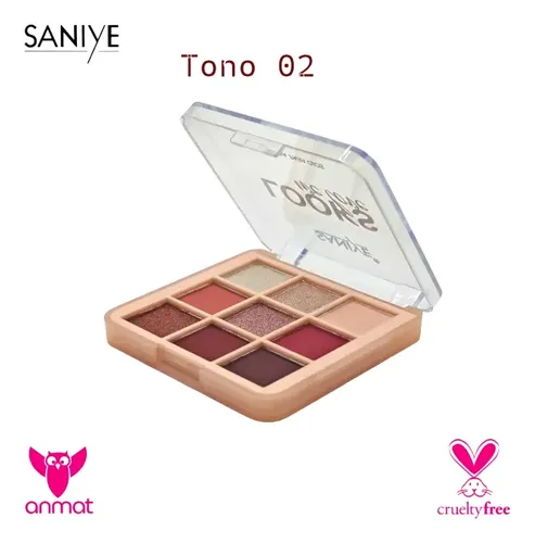 Paleta Sombras Saniye Looks We Love 9 Tonos Pocket
