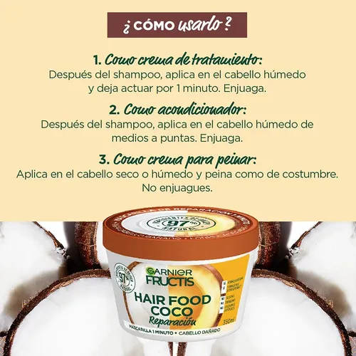 Kit Fructis Hair Food Alimenta tu Pelo: 5 Mascarillas