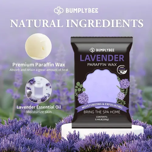 Parafina Lavanda Bumplybee Para Manos Y Pies (10 Repuestos)