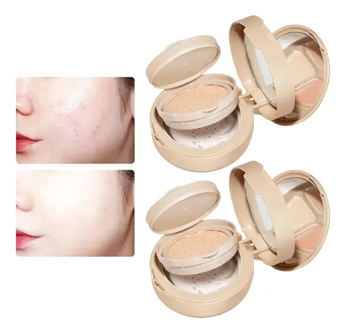 Base Maquillaje Polvo 3en1 Control Oleosidad Look Prolongado
