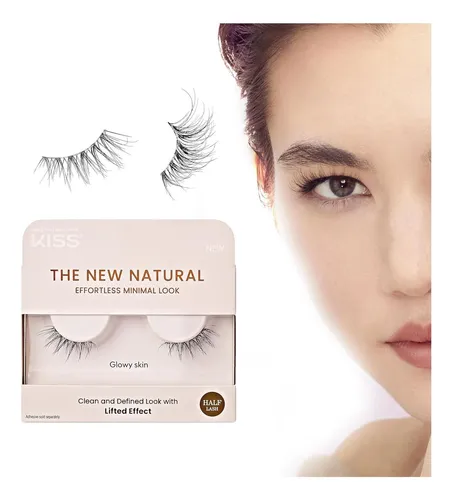 Pestañas Postizas Kiss The New Natural Glowy Skin 12 Mm