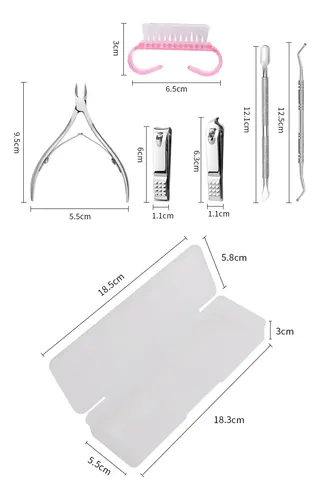 Kit De Manicura Y Limas Profesionales 13 Piezas En /