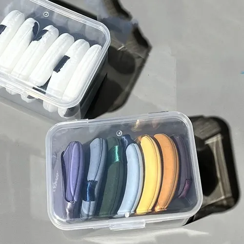 Caja De Almacenamiento Cuadrada Transparente Para Cosméticos