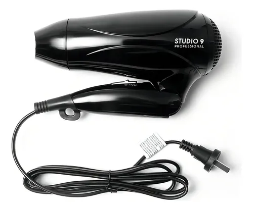 Secador de Pelo Studio 9 Professional 2400W iónico plegable negro