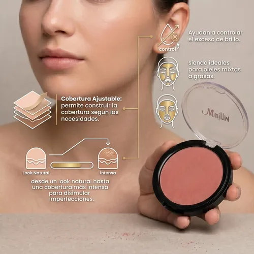 Base Maquillaje En Polvo Compacto Varios Tonos X10g Maillet